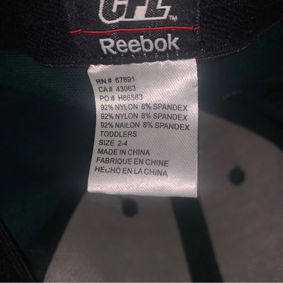 NWT Toddler Boys Embroidered Reebok Edmonton Eskimos/Elks CFL Football Hat - Picture 3 of 6